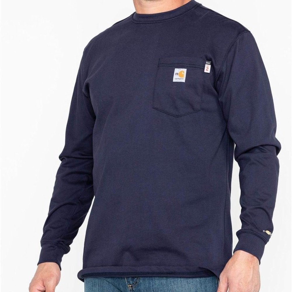 Carhartt Dark Blue Flame Resistant Shirt